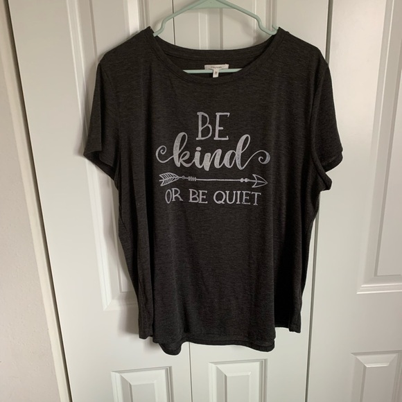 Maurices Grey Short Sleeve Tee - Be Kind Graphic - Picture 1 of 6